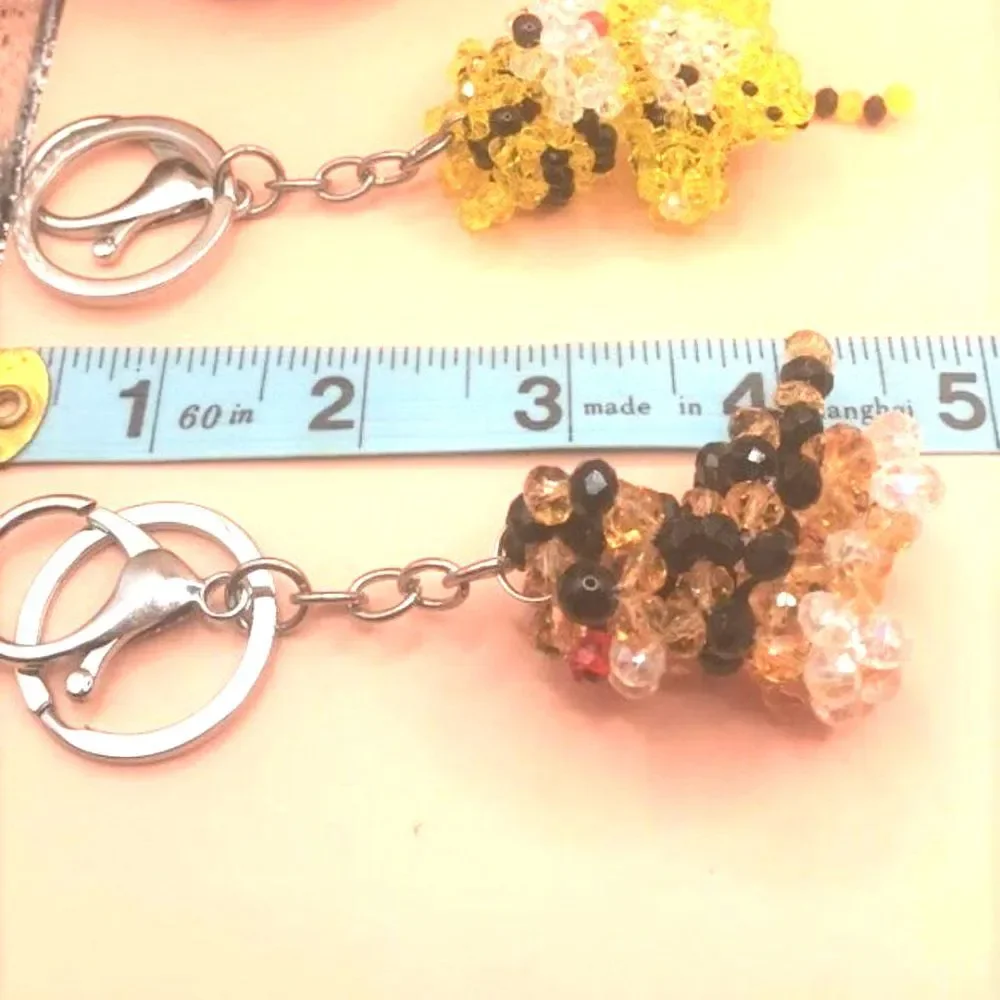 Crystal Beaded Tiger Keychain/Purse Charm - NWOT